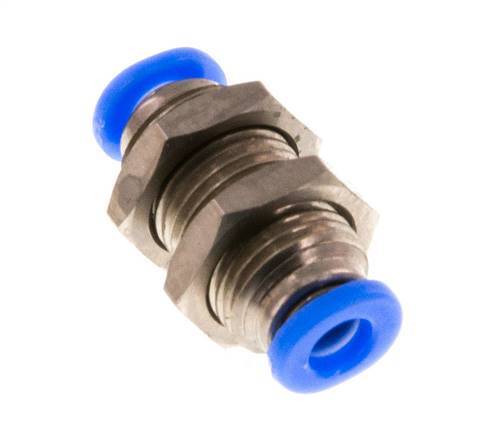 3mm Steckverschraubung Messing/PBT NBR Bulkhead Kompaktes Design [2 Stück]
