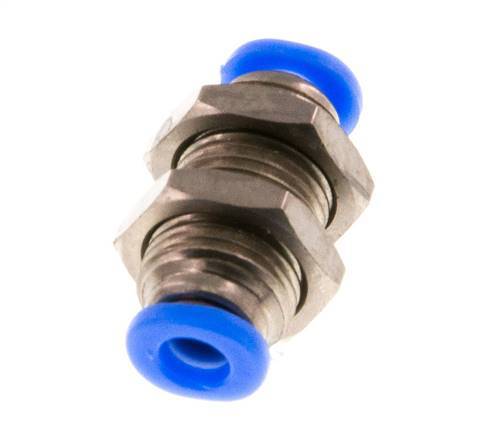 3mm Steckverschraubung Messing/PBT NBR Bulkhead Kompaktes Design [2 Stück]