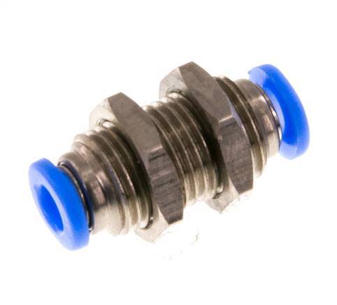 3mm Steckverschraubung Messing/PBT NBR Bulkhead Kompaktes Design [2 Stück]