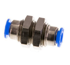 4mm Steckverschraubung Messing/PBT NBR Bulkhead Kompaktes Design [2 Stück]