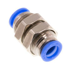 6mm Steckverschraubung Messing/PBT NBR Bulkhead Kompaktes Design [2 Stück]