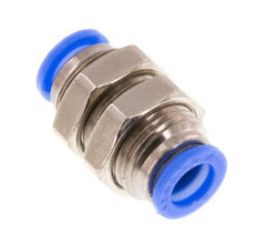 6mm Steckverschraubung Messing/PBT NBR Bulkhead Kompaktes Design [2 Stück]