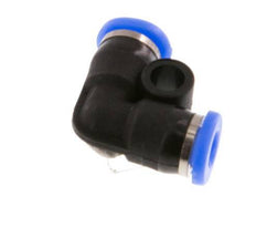 3mm 90Grad-Winkel-Steckverschraubung PBT NBR Kompaktes Design [2 Stück]