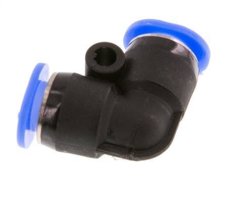 6mm 90deg Elbow Push-in Fitting PBT NBR Compact Design [2 Pieces]