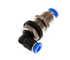 3mm 90Grad-Winkel-Steckverschraubung Stahl/PBT NBR Bulkhead Kompaktes Design [2 Stück]
