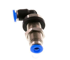 3mm 90Grad-Winkel-Steckverschraubung Stahl/PBT NBR Bulkhead Kompaktes Design [2 Stück]