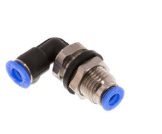 4mm 90Grad Winkel Steckverschraubung Messing/PBT NBR Schottverschraubung Kompaktes Design [2 Stück]