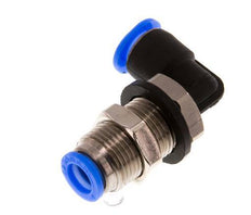 6mm 90Grad Winkel Steckverschraubung Messing/PBT NBR Schottverschraubung Kompaktes Design [2 Stück]