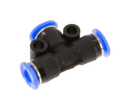 4mm Tee Push-in Fitting PBT NBR Compact Design [2 Pieces]