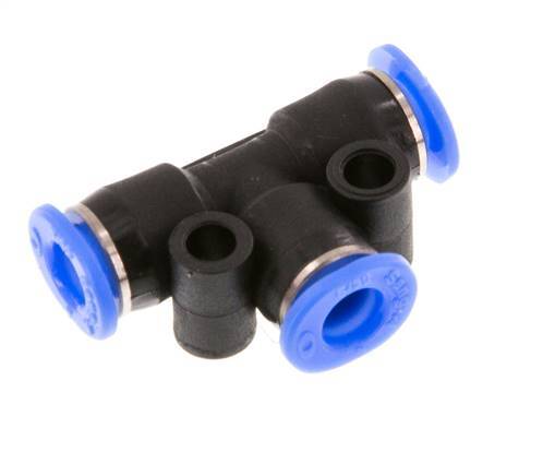 4mm Tee Push-in Fitting PBT NBR Compact Design [2 Pieces]