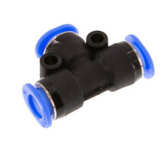 6mm T-Stück Einsteckverschraubung PBT NBR Kompaktes Design [2 Stück]