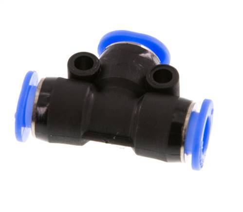 6mm T-Stück Einsteckverschraubung PBT NBR Kompaktes Design [2 Stück]