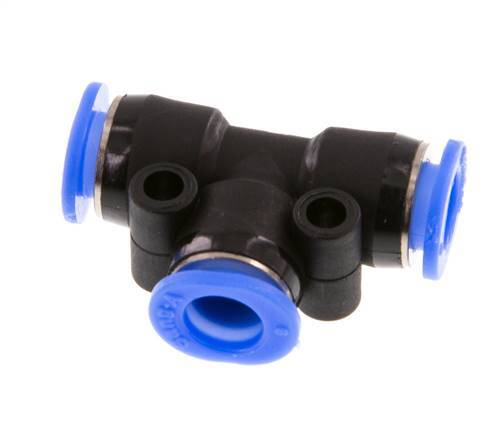 6mm T-Stück Einsteckverschraubung PBT NBR Kompaktes Design [2 Stück]