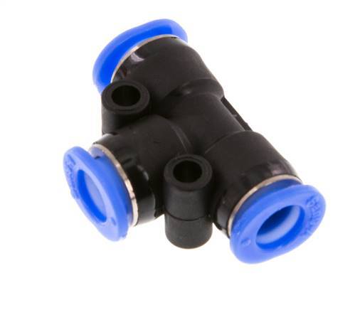 6mm T-Stück Einsteckverschraubung PBT NBR Kompaktes Design [2 Stück]