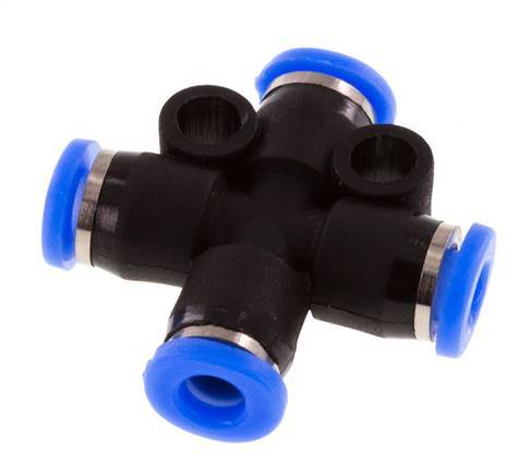 3mm Kreuzsteckverschraubung PA 66 NBR Kompaktbauweise [2 Stück]