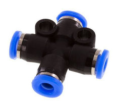 3mm Kreuzsteckverschraubung PA 66 NBR Kompaktbauweise [2 Stück]