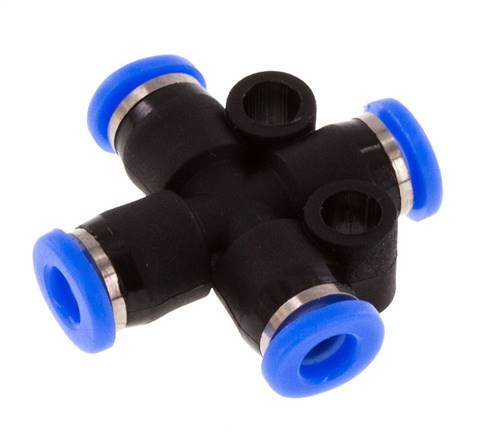 3mm Kreuzsteckverschraubung PA 66 NBR Kompaktbauweise [2 Stück]