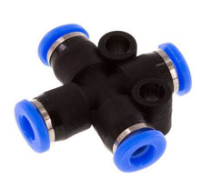 3mm Kreuzsteckverschraubung PA 66 NBR Kompaktbauweise [2 Stück]