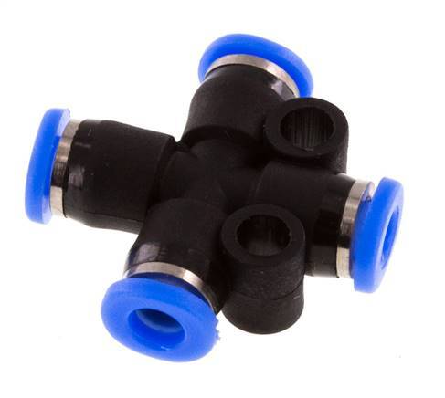 3mm Kreuzsteckverschraubung PA 66 NBR Kompaktbauweise [2 Stück]