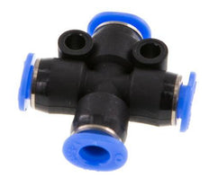 4mm Kreuzsteckverschraubung PA 66 NBR Kompaktbauweise [2 Stück]