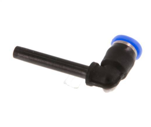 3mm x 3mm 90Grad-Winkel-Steckverschraubung mit Steckverbindung PBT NBR Kompaktes Design [2 Stück]