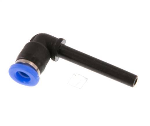 3mm x 3mm 90Grad-Winkel-Steckverschraubung mit Steckverbindung PBT NBR Kompaktes Design [2 Stück]