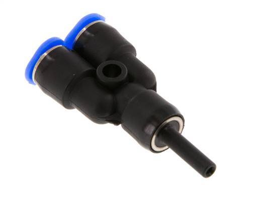 3mm x 3mm Y Push-in Fitting with Plug-in PBT NBR Compact Design [2 Pieces]