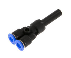 4mm x 6mm Y-Steckverschraubung mit Steckverbindung PBT NBR Kompaktbauweise [2 Stück]