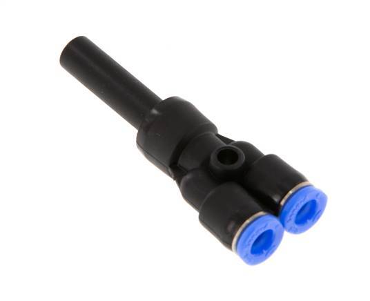 4mm x 6mm Y-Steckverschraubung mit Steckverbindung PBT NBR Kompaktbauweise [2 Stück]
