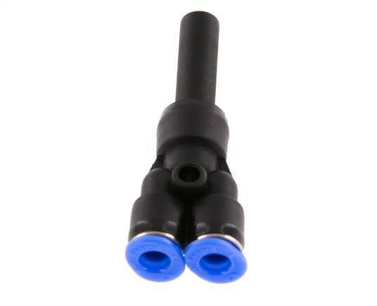4mm x 6mm Y-Steckverschraubung mit Steckverbindung PBT NBR Kompaktbauweise [2 Stück]