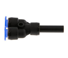 6mm x 6mm Y-Steckverschraubung mit Steckverbindung PBT NBR Kompaktbauweise [2 Stück]