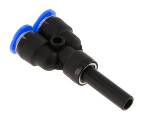 6mm x 6mm Y-Steckverschraubung mit Steckverbindung PBT NBR Kompaktbauweise [2 Stück]