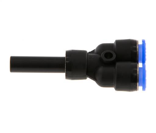 6mm x 6mm Y-Steckverschraubung mit Steckverbindung PBT NBR Kompaktbauweise [2 Stück]