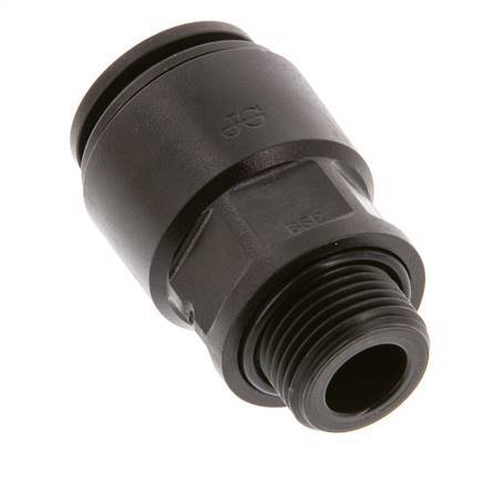 15mm x G3/8'' Push-in Fitting with Male Threads POM NBR [2 Pieces]