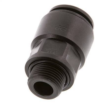 15mm x G3/8'' Steckverschraubung mit Außengewinde POM NBR [2 Stück]