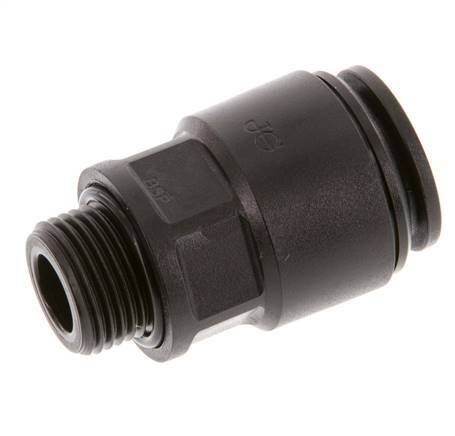 15mm x G3/8'' Steckverschraubung mit Außengewinde POM NBR [2 Stück]