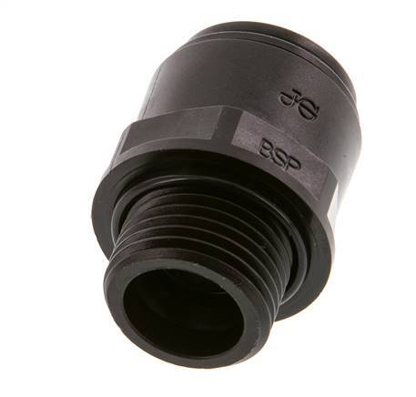15mm x G1/2'' Steckverschraubung mit Außengewinde Messing NBR