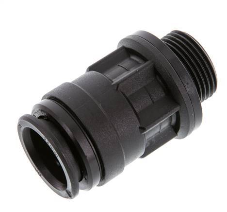 22mm x G3/4'' Steckverschraubung mit Außengewinde Messing NBR