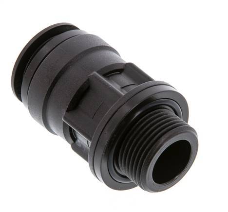 22mm x G3/4'' Steckverschraubung mit Außengewinde Messing NBR