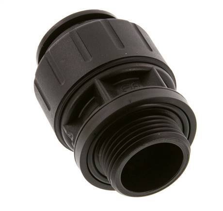 28mm x G1'' Steckverschraubung mit Außengewinde POM/PA NBR