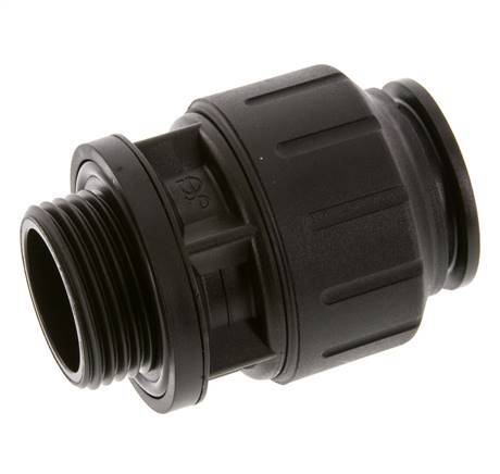 28mm x G1'' Steckverschraubung mit Außengewinde POM/PA NBR