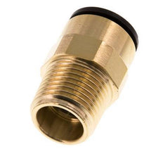 15mm x R1/2'' Steckverschraubung mit Außengewinde Messing/POM NBR