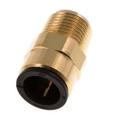 15mm x R1/2'' Steckverschraubung mit Außengewinde Messing/POM NBR