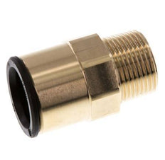 22mm x R3/4'' Steckverschraubung mit Außengewinde Messing/POM NBR
