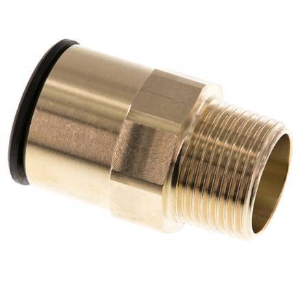 22mm x R3/4'' Steckverschraubung mit Außengewinde Messing/POM NBR