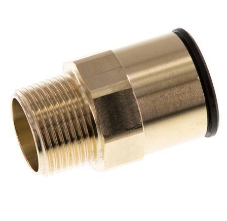 22mm x R3/4'' Steckverschraubung mit Außengewinde Messing/POM NBR