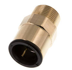 22mm x R3/4'' Steckverschraubung mit Außengewinde Messing/POM NBR