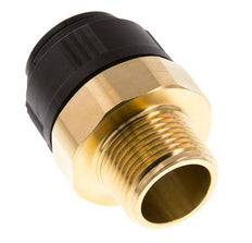 28mm x R1'' Steckverschraubung mit Außengewinde Messing/POM NBR