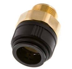 28mm x R1'' Steckverschraubung mit Außengewinde Messing/POM NBR