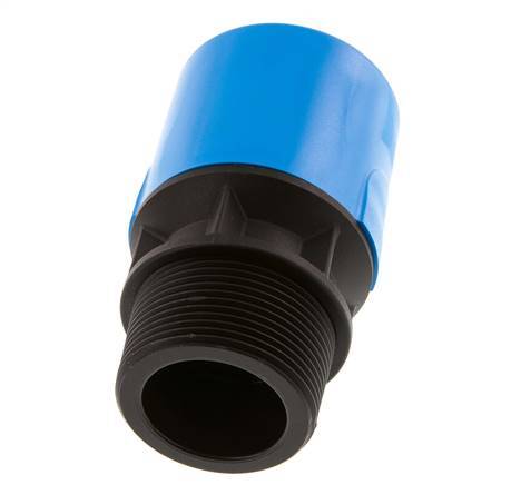 32mm x R1 1/2'' Steckverschraubung mit Außengewinde PA/POM NBR